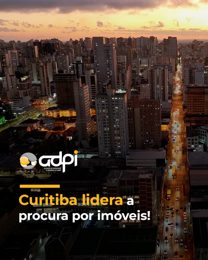 Curitiba lidera a procura por imóveis!