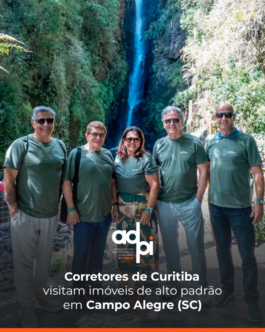 Corretores de Curitiba visitam imóveis de alto padrão em Campo Alegre (SC)!