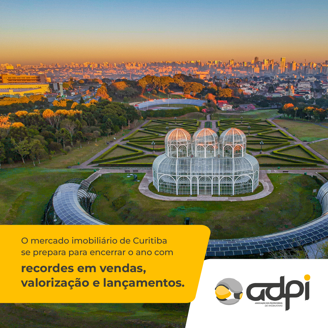 O mercado imobiliário de Curitiba se prepara para encerrar o ano com recordes em vendas, valorização e lançamentos.