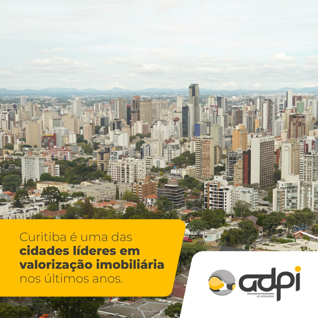 Curitiba é uma das cidades líderes em valorização imobiliária nos últimos anos