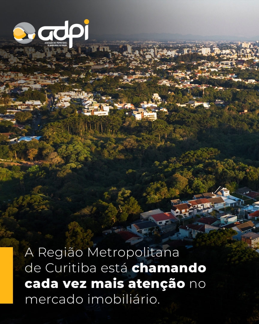 A Região Metropolitana de Curitiba está chamando cada vez mais atenção no mercado imobiliário.
