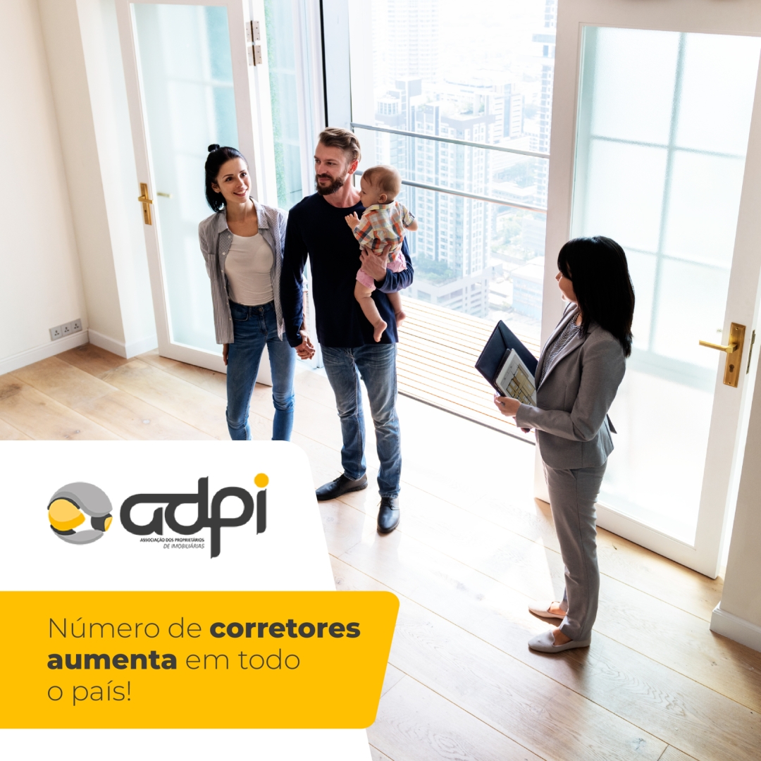 Número de corretores aumenta em todo o país! 