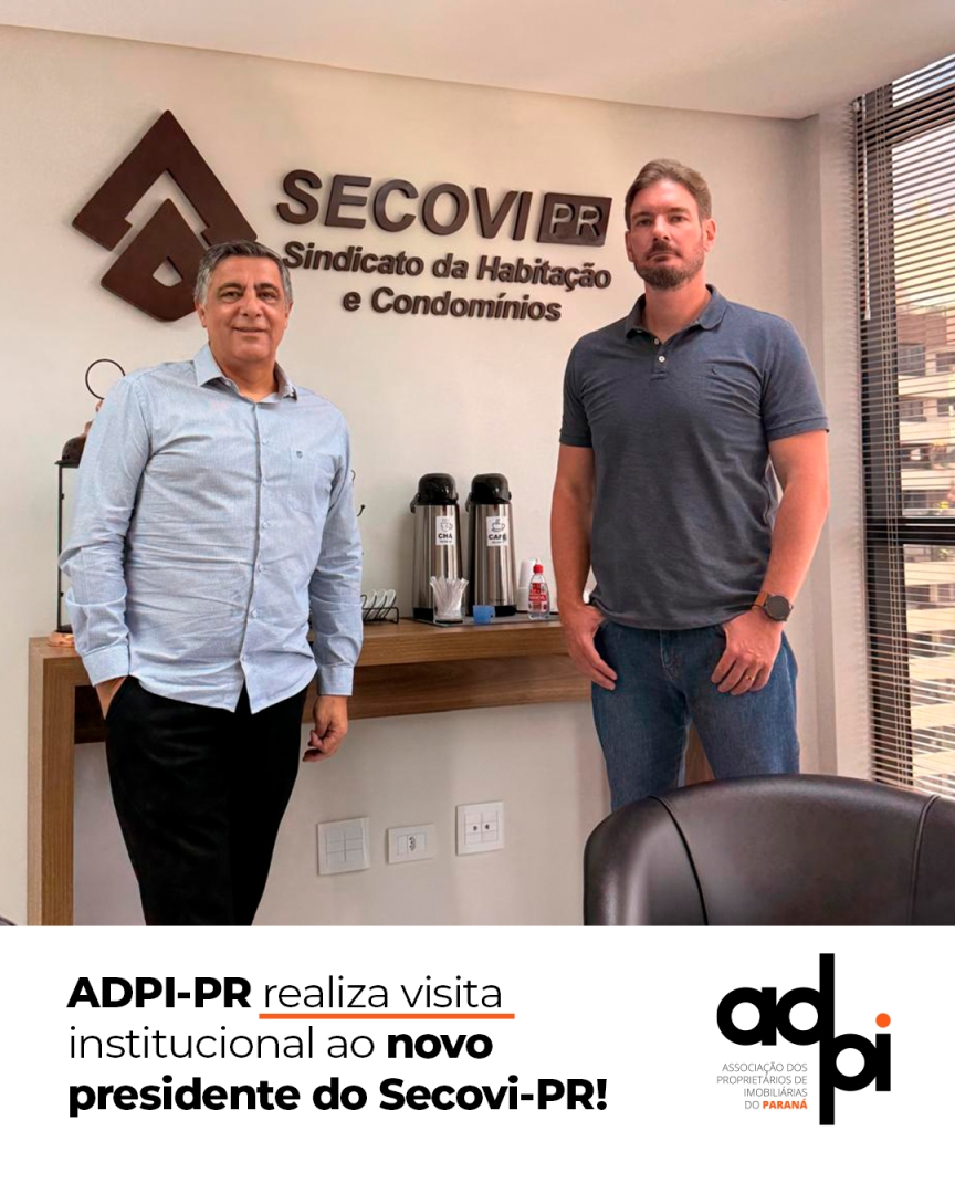 ADPI-PR realiza visita institucional ao novo presidente do Secovi-PR!
