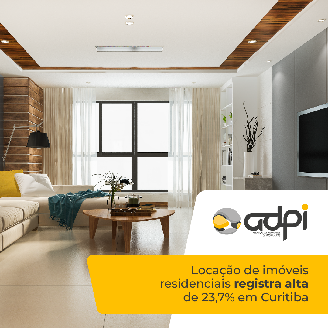 Locação de imóveis residenciais registra alta de 23,7% em Curitiba
