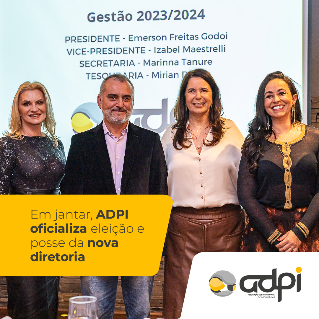 Em jantar, ADPI oficializa eleição e posse da nova diretoria