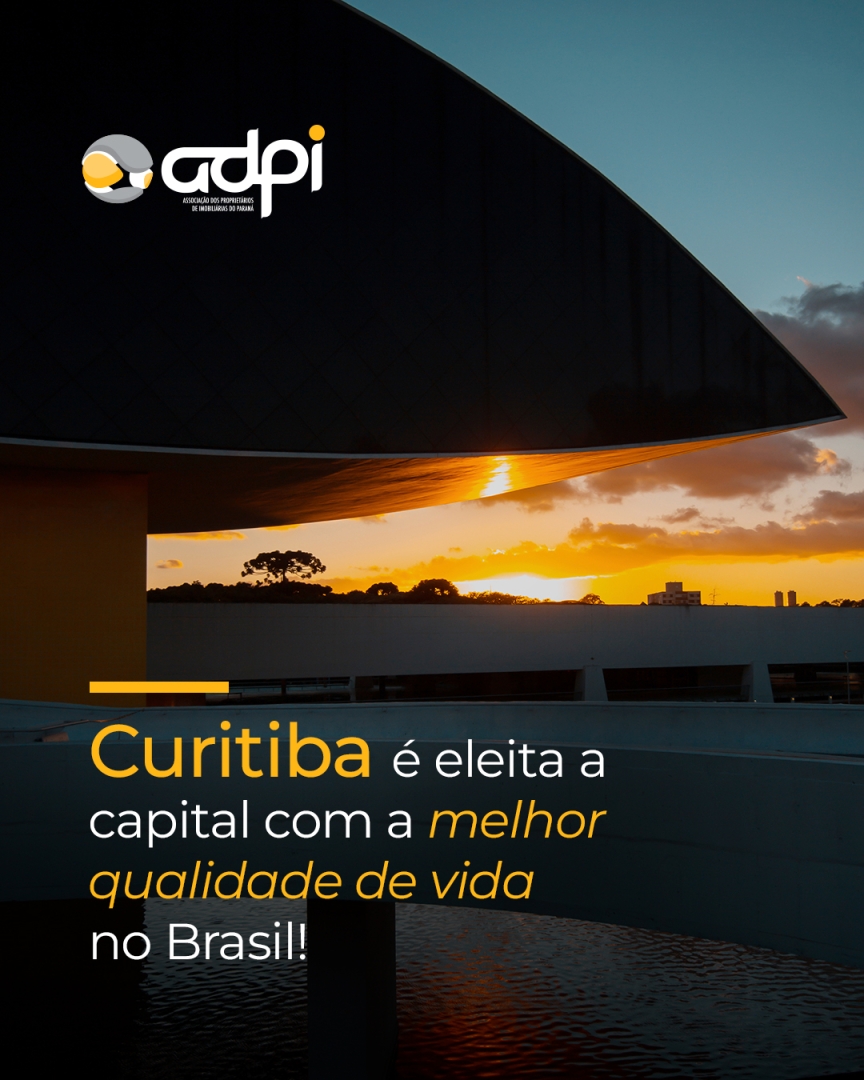 Curitiba é eleita a capital com a melhor qualidade de vida no Brasil!